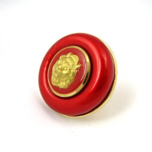 vintage button cocktail ring