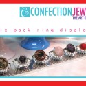 Confection Jewels Retail Display, "6 pack"